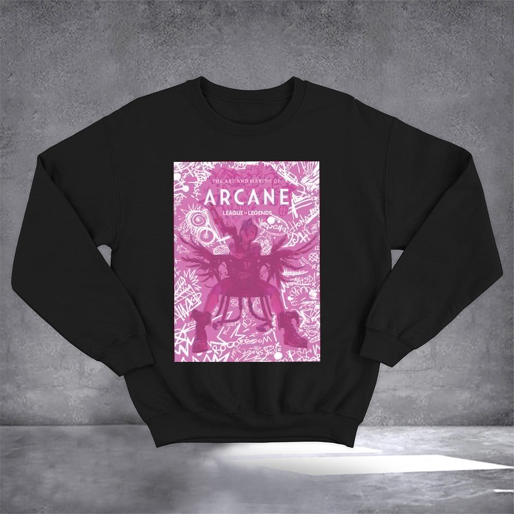 The Art And Making Of Arcane Artbook Sweatshirt League Of Legends Fans Gifts