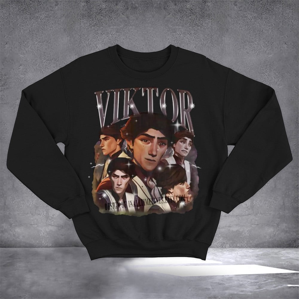 Viktor Arcane Sweatshirt Jayce x Viktor Arcane Merchandise Gift For Fan