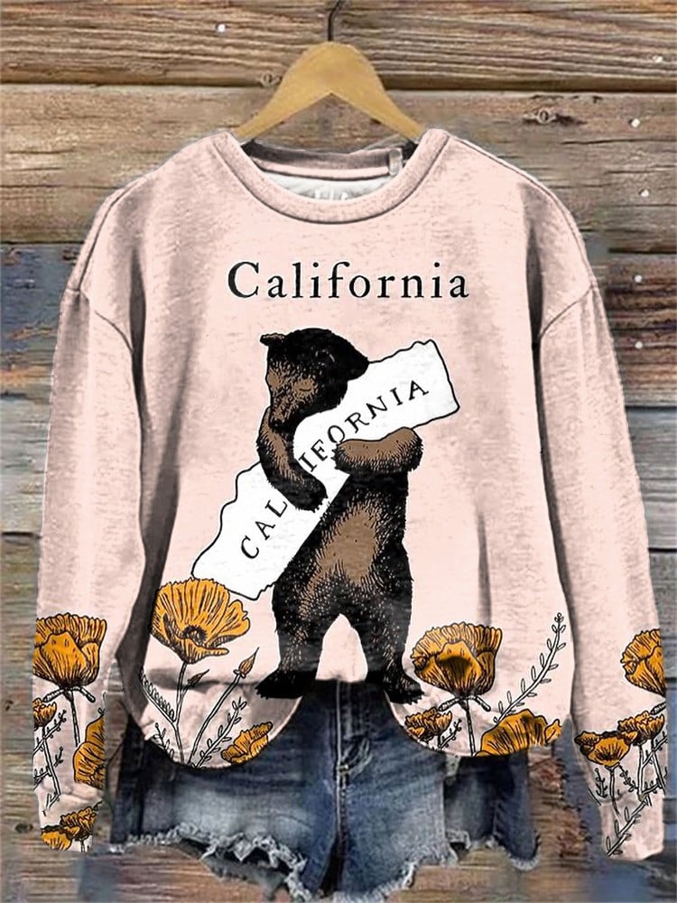 Bear California Strong Sweatshirt Stand With Los Angeles LA Strong Support Clothing