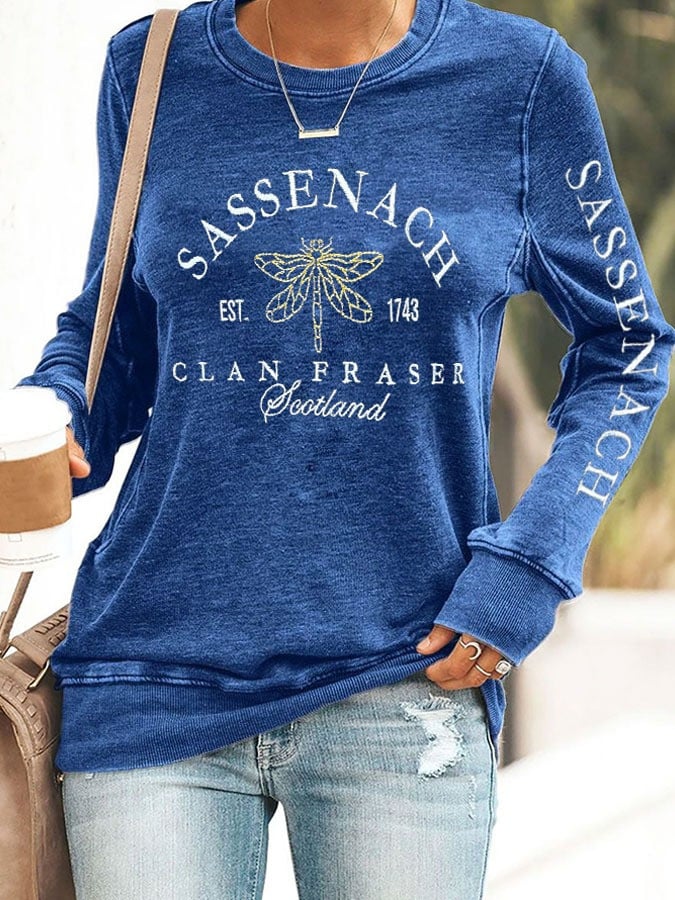 Sassenach Est.1743 Clan Fraser Scotland Outlander Sweatshirt Clothing Gifts For Fans