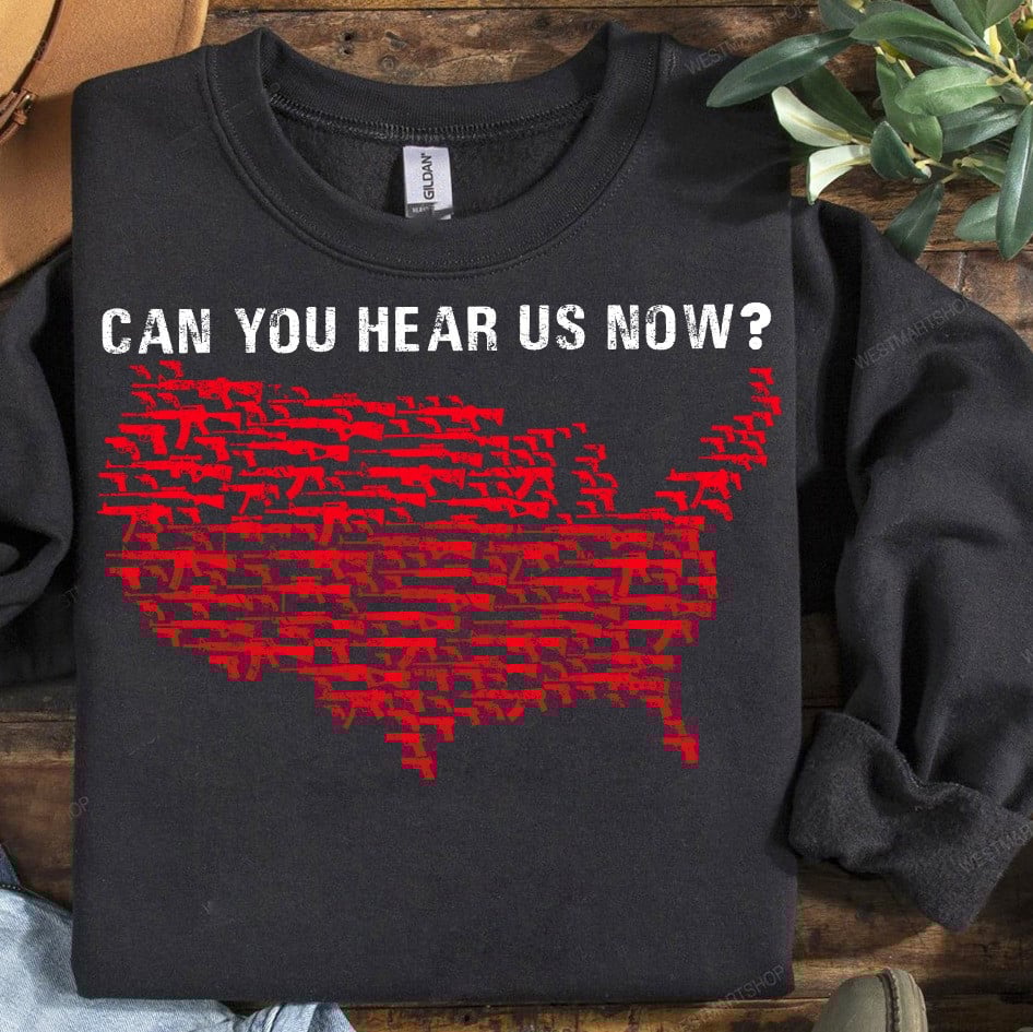 Trump Won Can You Hear Us Now Red Gun T-Shirt Support 2Nd Amendment Shirt