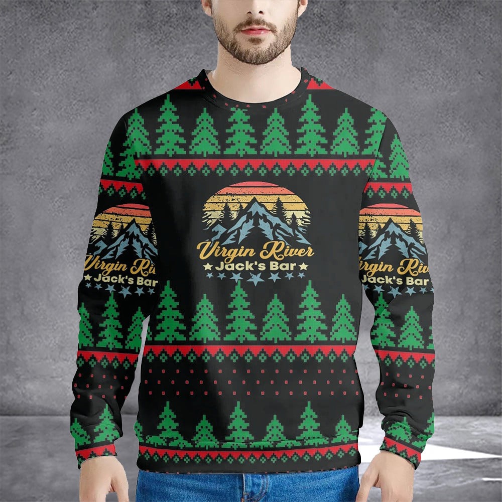 Virgin River Jack's Bar Ugly Christmas Sweatshirt Virgin River Merch Virgin River Fans