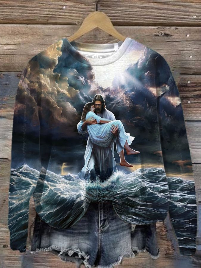 Jesus Christ I Will Deliver You Sweatshirt Women's Christian Faith Gifts For Her