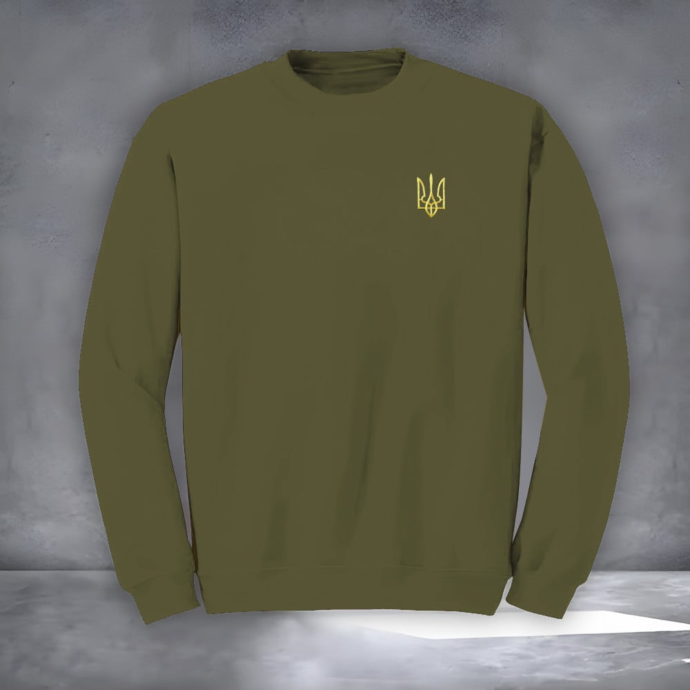 Zelensky Sweatshirt Trident Symbol Logo Support Ukraine Volodymyr Zelensky Clothes