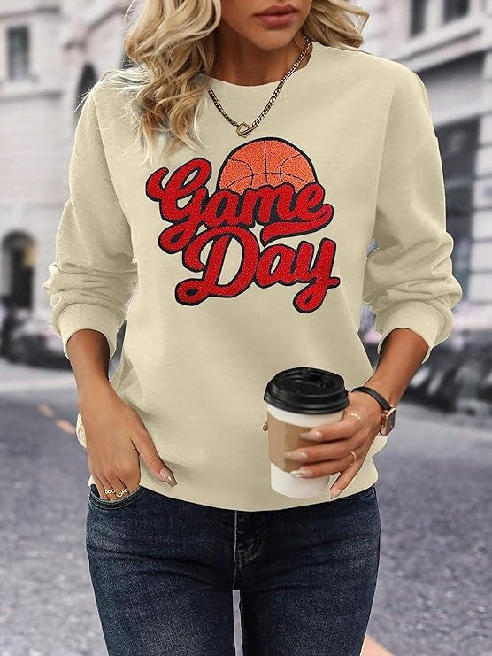 Basketball Game Day Sweatshirt Game Day Basketball Sweatshirt Gifts For Women