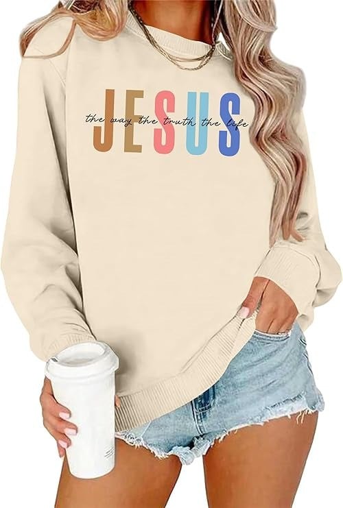 Jesus The Way The Truth The Life Sweatshirt Christian Sweatshirts Gifts For Wife