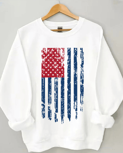 USA Flag Sweatshirt America Patriotic Apparel Gifts For Mother