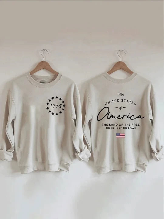 United States Of America Sweatshirt USA Patriotic Apparel Gifts For Mother In Law
