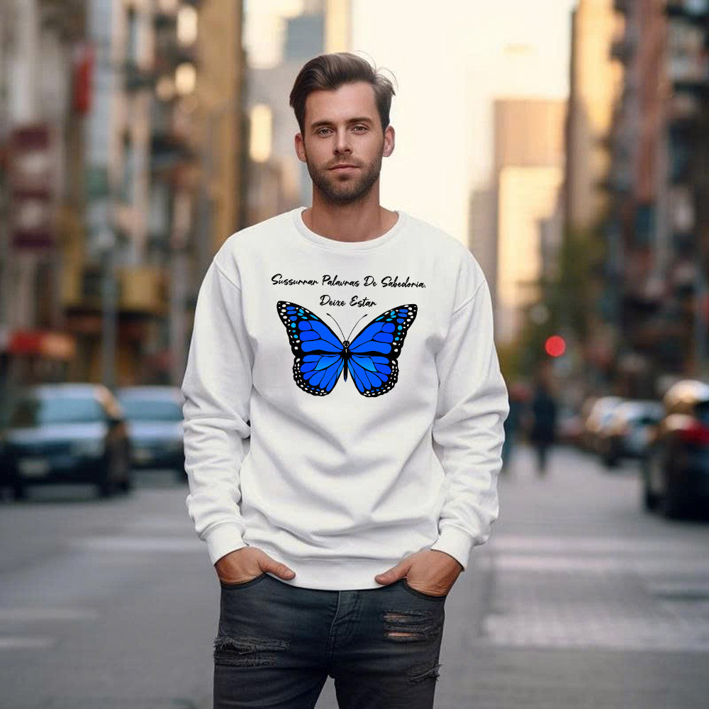 Butterfly Sussurrar Palavras De Sabedoria Deixe Estar Sweatshirt Butterfly Shirt Daughter Presents From Mum