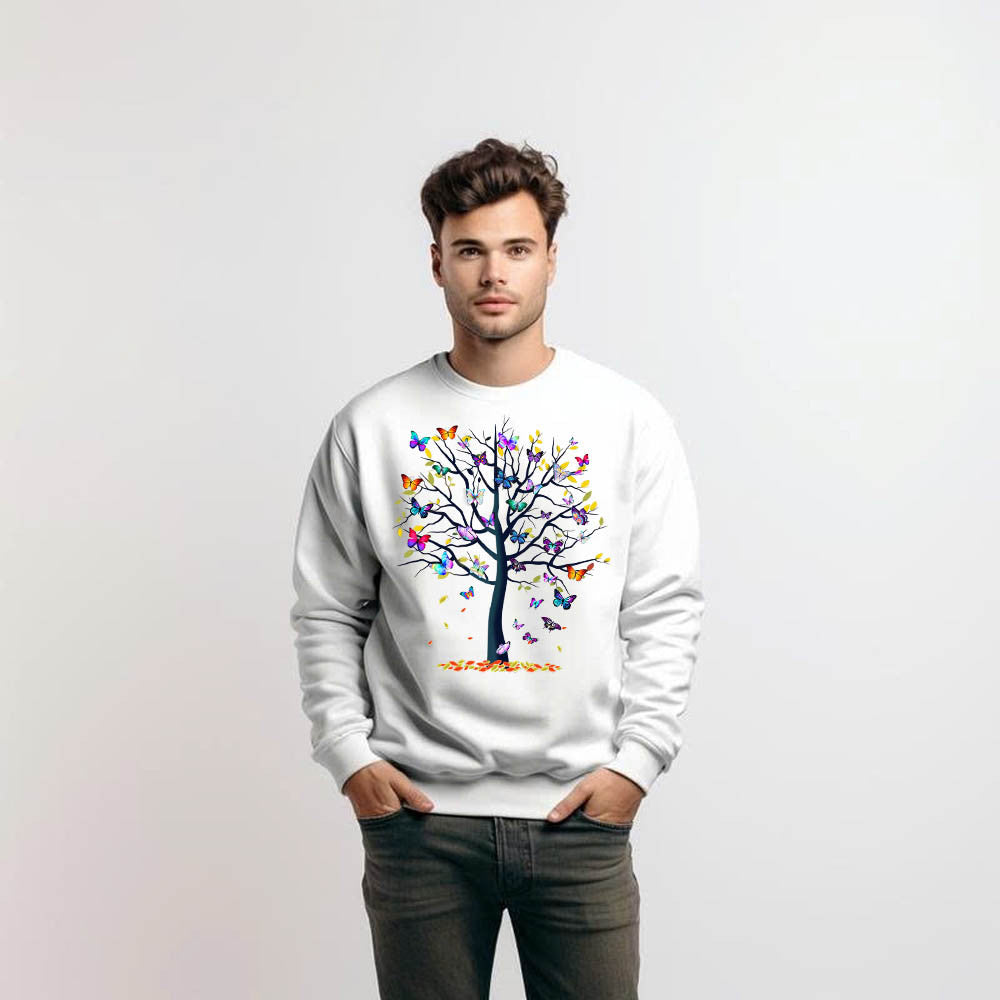 Butterfly Tree Sweatshirt Butterfly Shirt Cute Gifts For Girlfriend