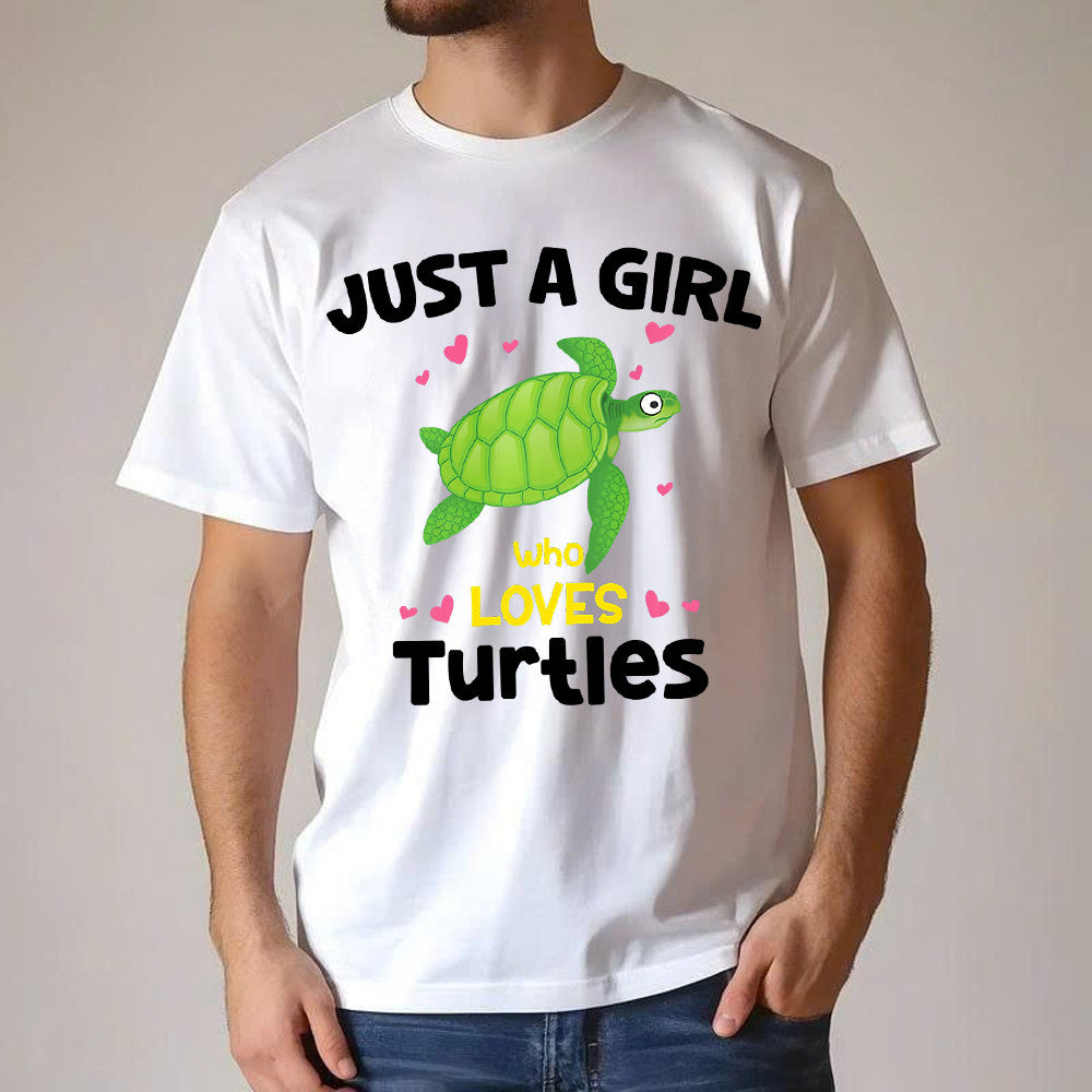 Just A Girl Who Loves Turtles Sweatshirt Cute Design Shirt Gifts For Girlfriend