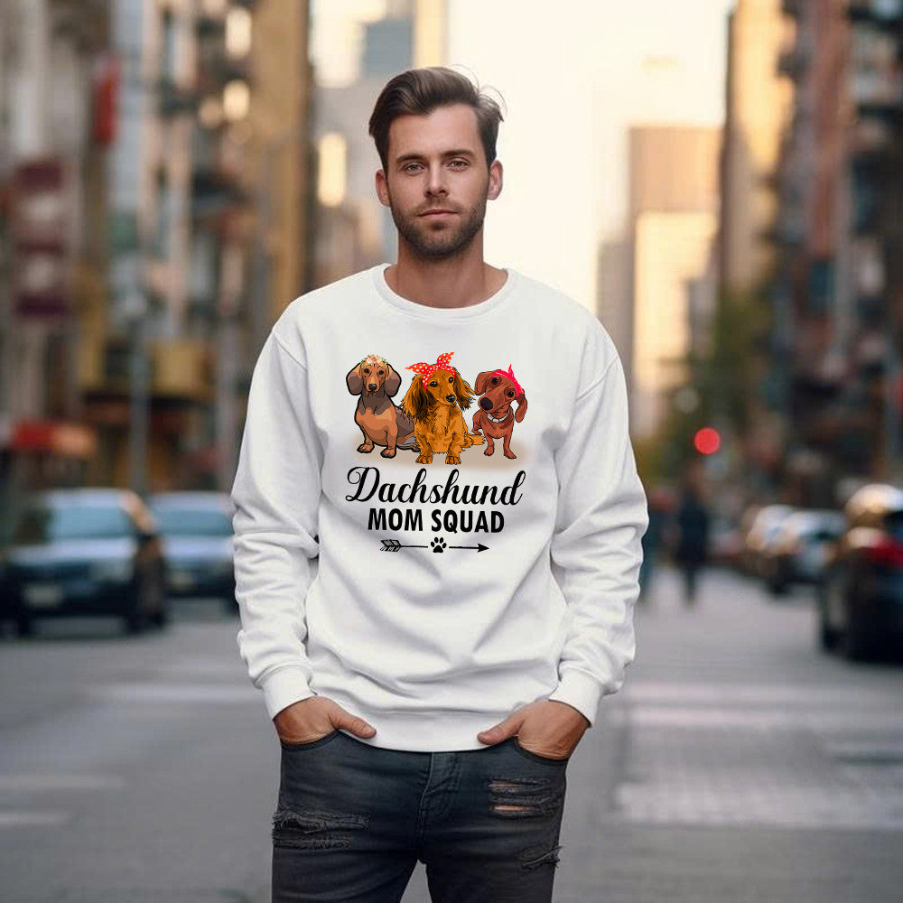 Dachshund Mom Squad Shirt Dog Owner Cute Sweatshirt Best Gifts For Son In Laws