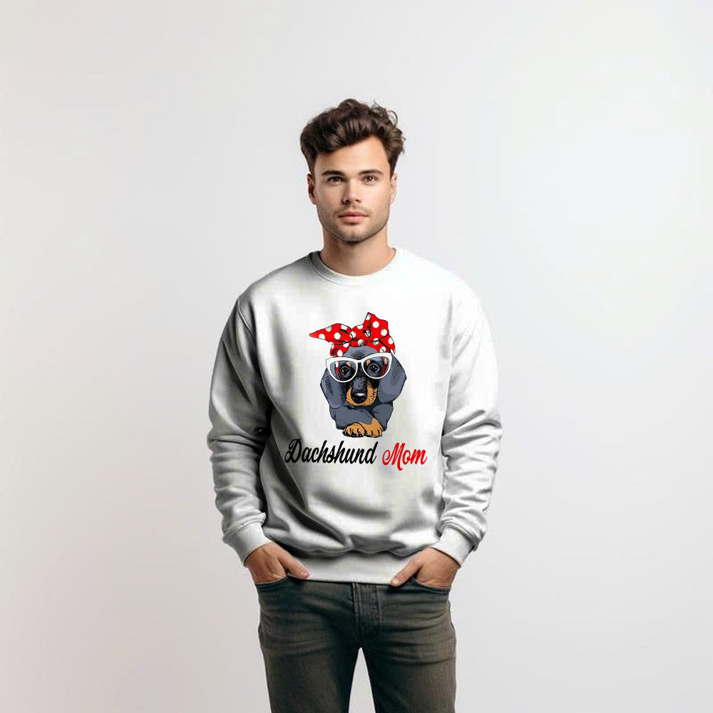 Dachshund Mom Sweatshirt Dog Lovers Mother Day Tees Presents From Daughter To Dad
