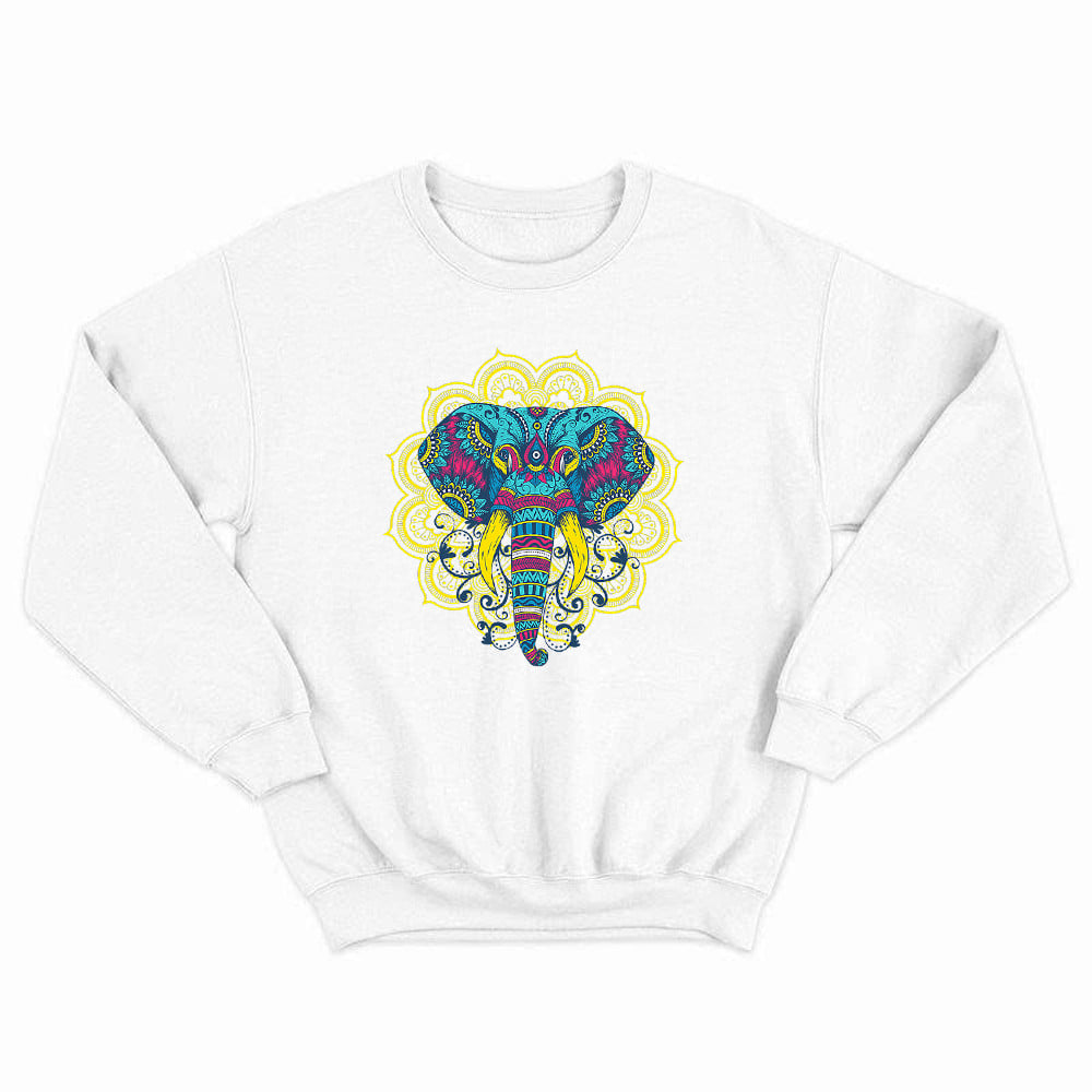 Colorful Mandala Elephant Sweatshirt Best Christmas Gifts Idea For Men