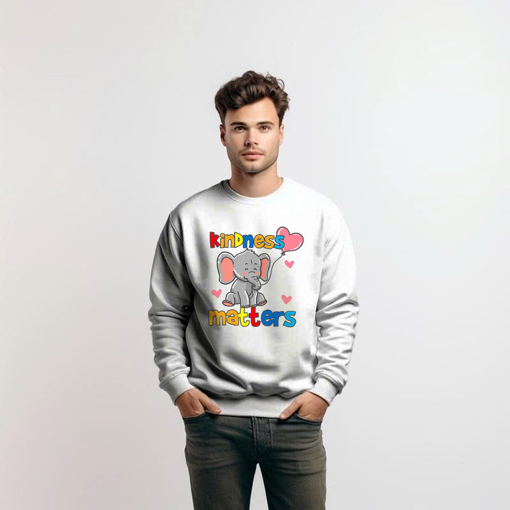 Kindness Matters Cute Elephant Sweatshirt Best Christmas Gifts For Animal Lovers