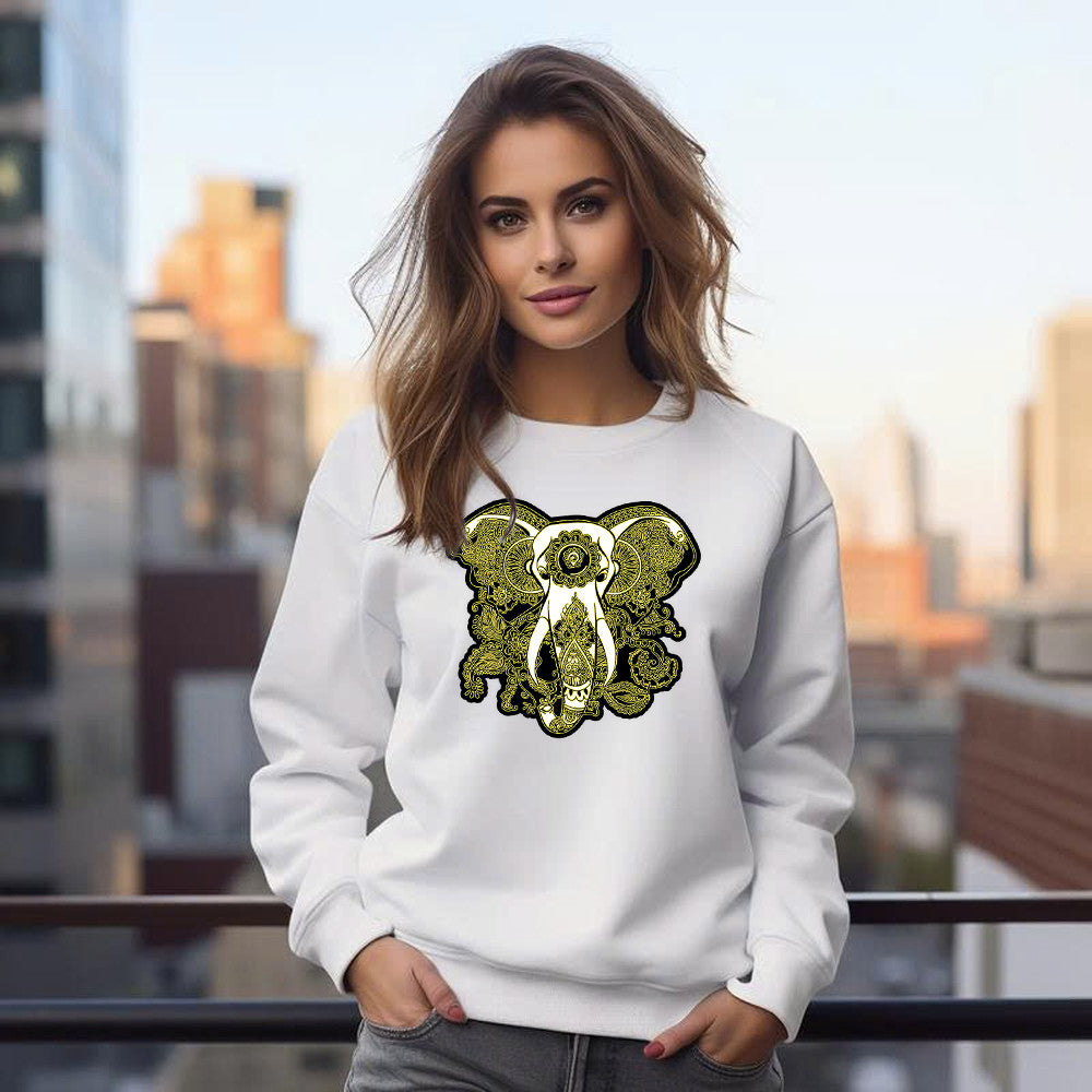 Majestic Elephant Mandala God Graphic Sweatshirt Best Christmas Gift Idea For Friends