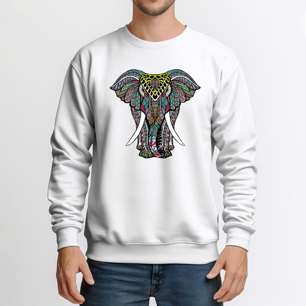 Mandala Ganesha African Elephant Vintage Sweatshirt Christmas Gifts For Dad