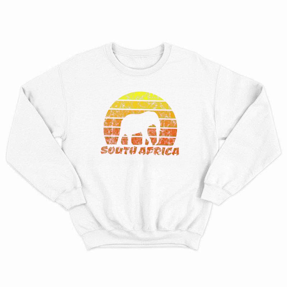 Safari Elephant South Africa Vintage Sweatshirt Best Gift For Men In South Africa