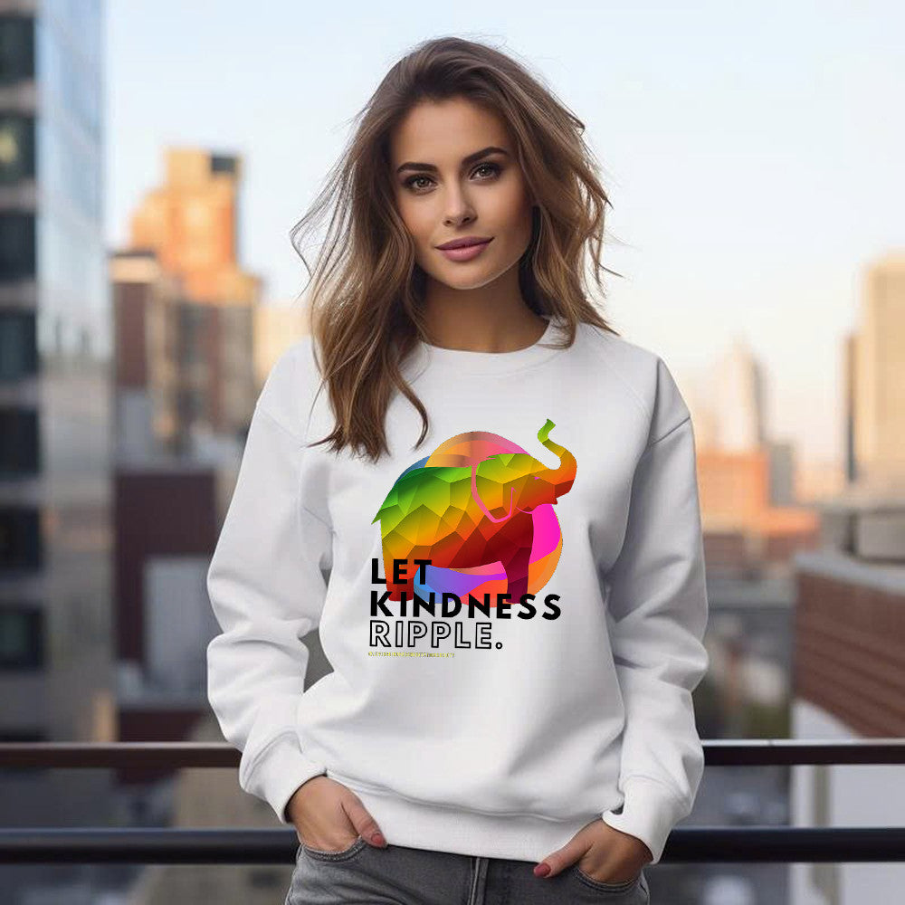 Zen Elephant Let Kindness Ripple Mindfulness Meditate Sweatshirt Lovely Gift For Friends