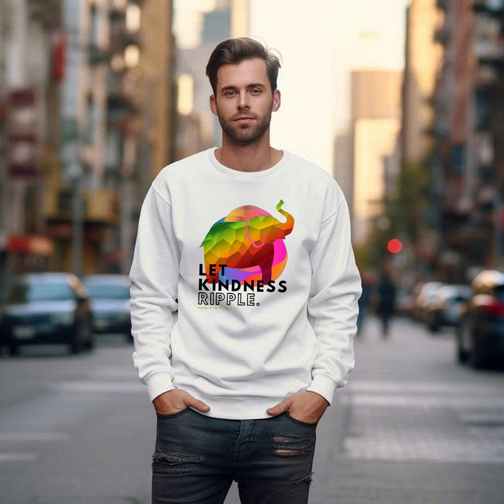 Zen Elephant Let Kindness Ripple Mindfulness Meditate Sweatshirt Lovely Gift For Friends