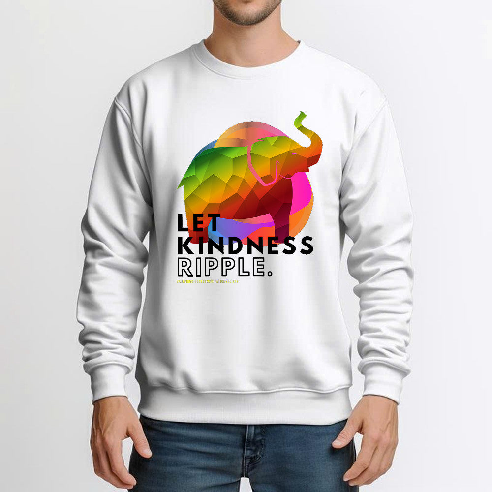 Zen Elephant Let Kindness Ripple Mindfulness Meditate Sweatshirt Lovely Gift For Friends