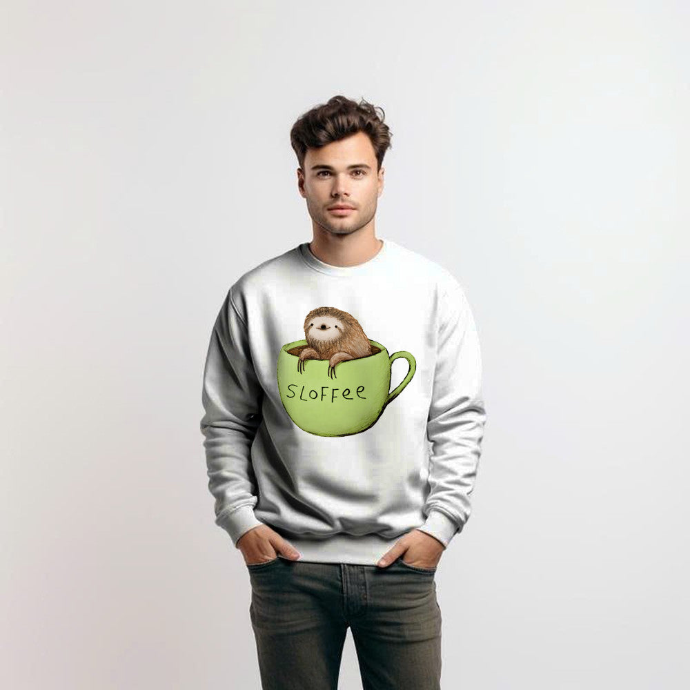 Sloth Coffee Sloffee Sweatshirt Sloth Graphic Tee Coffee Lover Gifts For Him