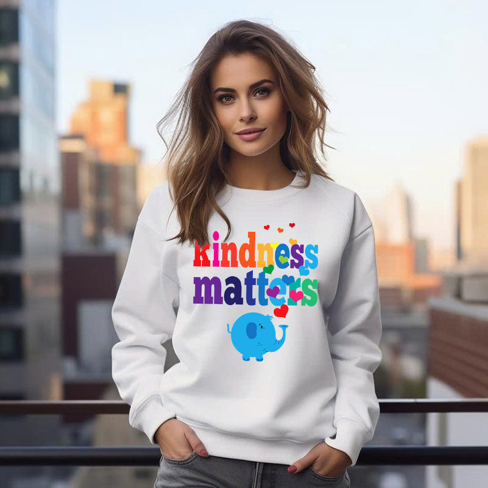 Elephant Kindness Matters Shirt Cute Graphic Sweatshirt Kindness Gifts For Friends