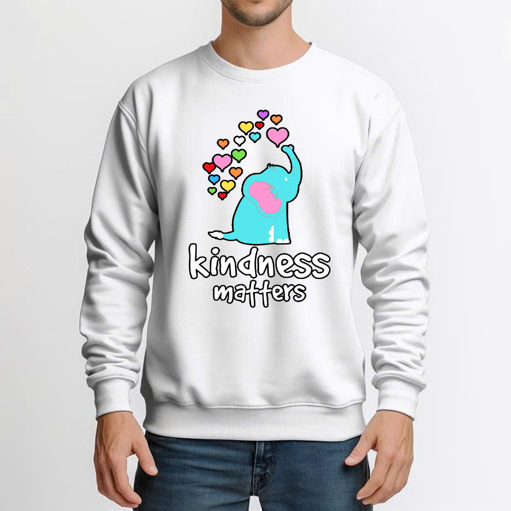 Elephant Kindness Matters Sweatshirt Cute Teacher Shirts Kindness Gift Ideas