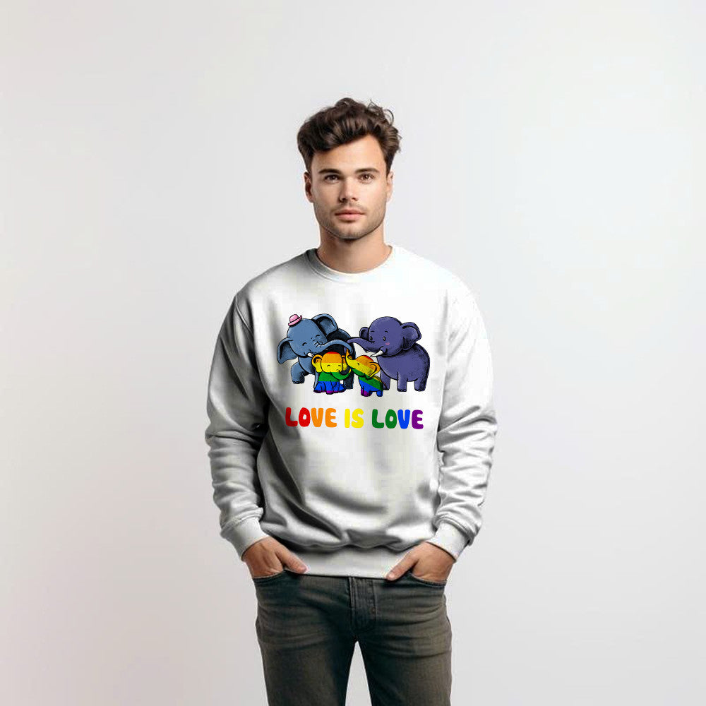 Elephant Color LGBT Sweatshirt Gift For Him Her