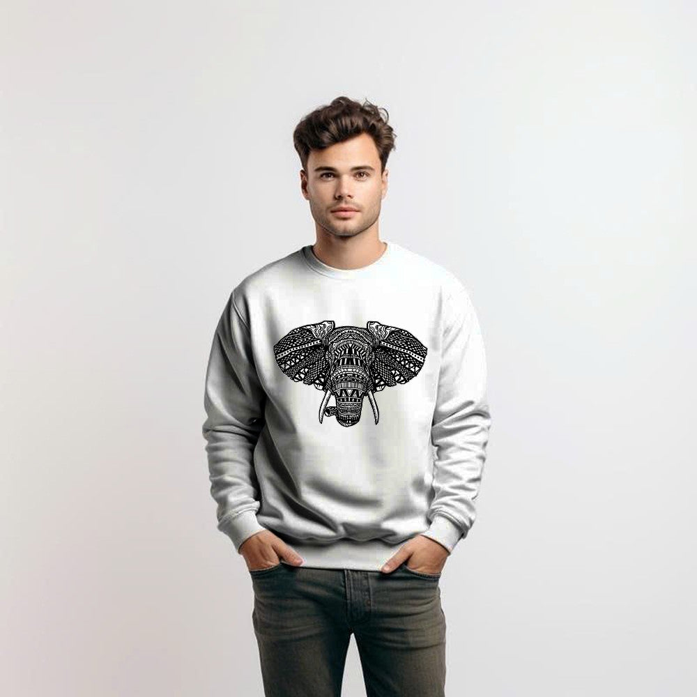 Elephant Mandala Art Shirt Elephant Spirit Animal Artsy Sweatshirt Big Sister Presents