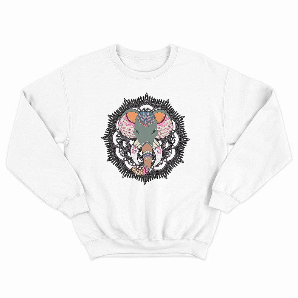 Elephant Mandala Shirt Elephant Spiritual Meaning Animal Sweatshirt Yoga Gifts For Mom