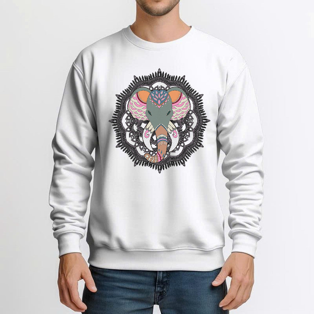 Elephant Mandala Shirt Elephant Spiritual Meaning Animal Sweatshirt Yoga Gifts For Mom