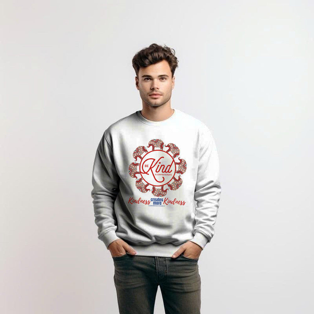 Elephant Mandala Be Kind And Compassionate Sweatshirt Kindness Sweatshirt Gift Ideas For Friends