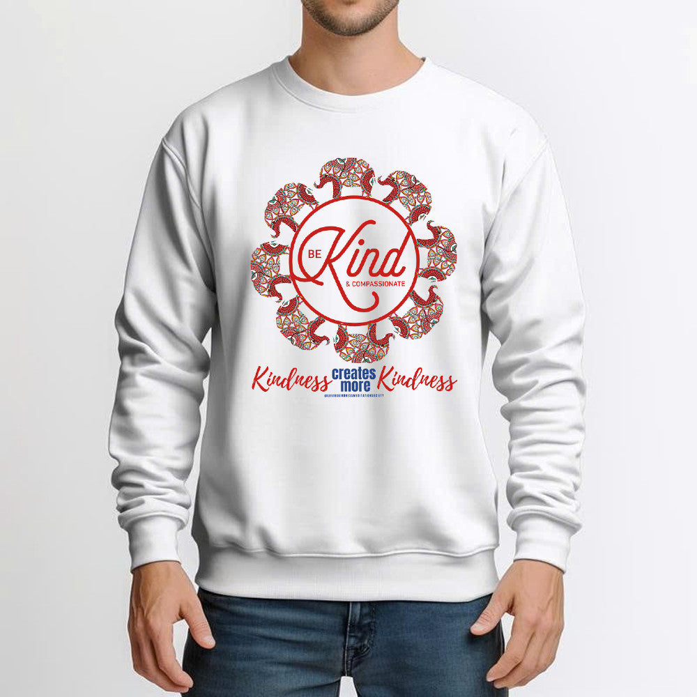 Elephant Mandala Be Kind And Compassionate Sweatshirt Kindness Sweatshirt Gift Ideas For Friends