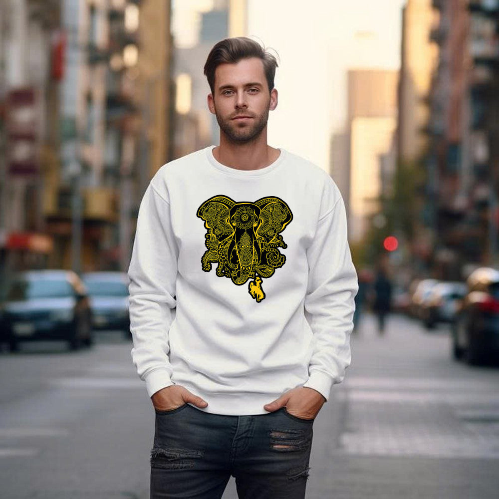 Elephant Mandala Wyoming Cowboys Sweatshirt Wyoming Cowboys Jersey Football Sweatshirt Clothing