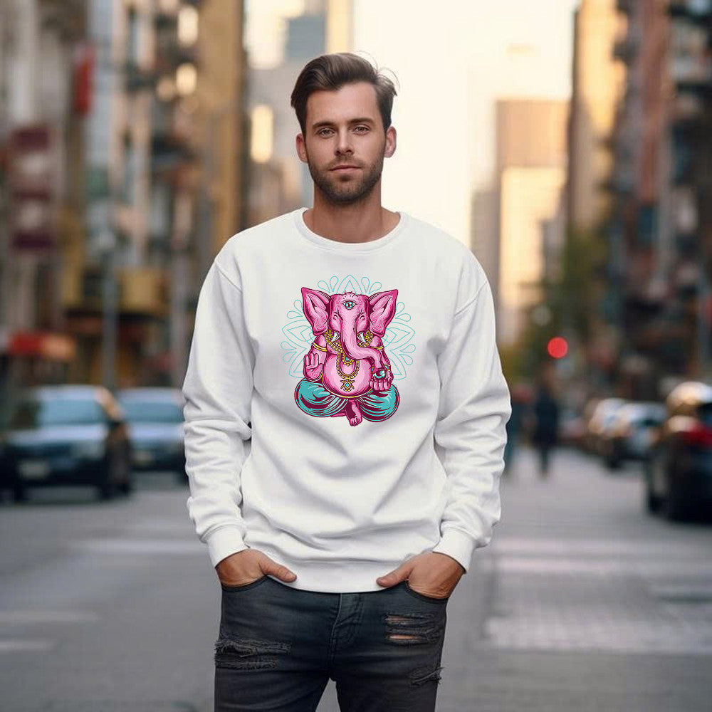 Elephant Meditation Hindu Buddha Hinduism Sweatshirt Clothing For Men Women Gift