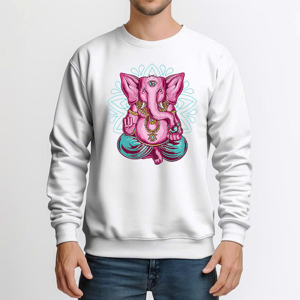 Elephant Meditation Hindu Buddha Hinduism Sweatshirt Clothing For Men Women Gift