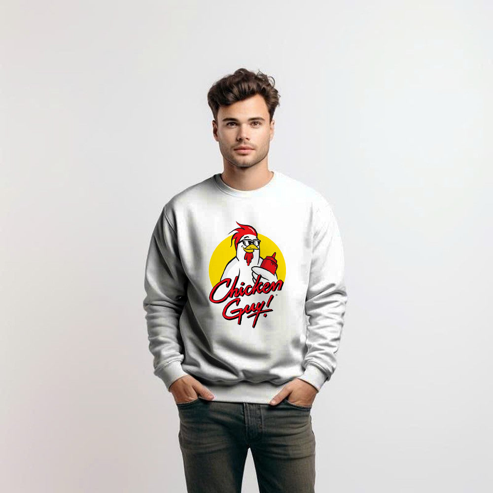 Chicken Guy Sweatshirt Funny Chicken holding ketchup bottle Shirt Gifts For Friends