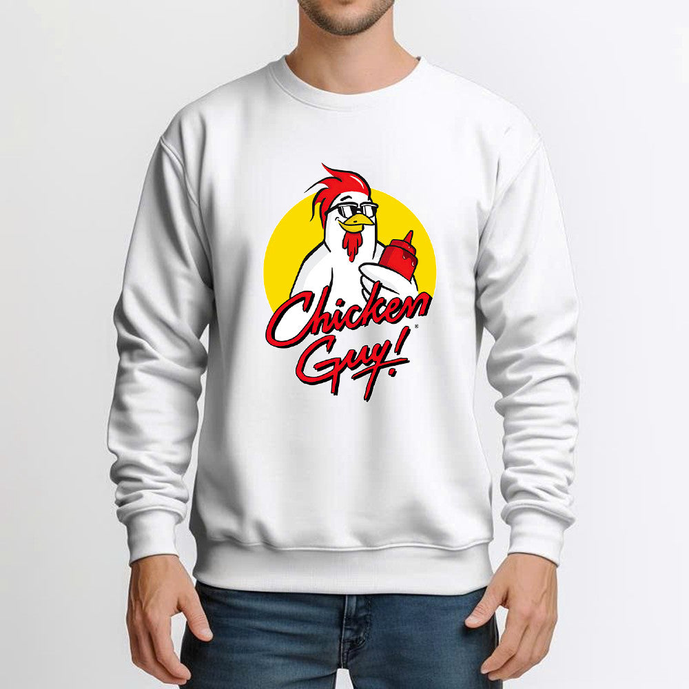 Chicken Guy Sweatshirt Funny Chicken holding ketchup bottle Shirt Gifts For Friends