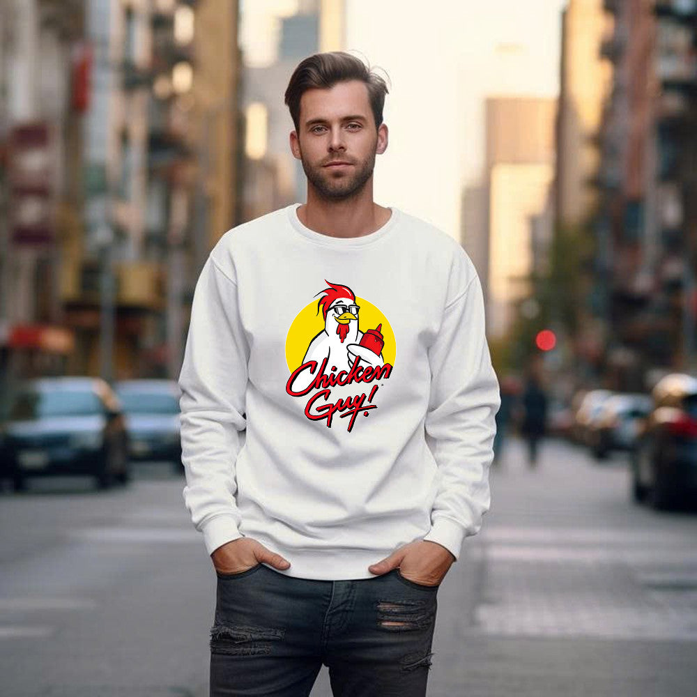 Chicken Guy Sweatshirt Funny Chicken holding ketchup bottle Shirt Gifts For Friends