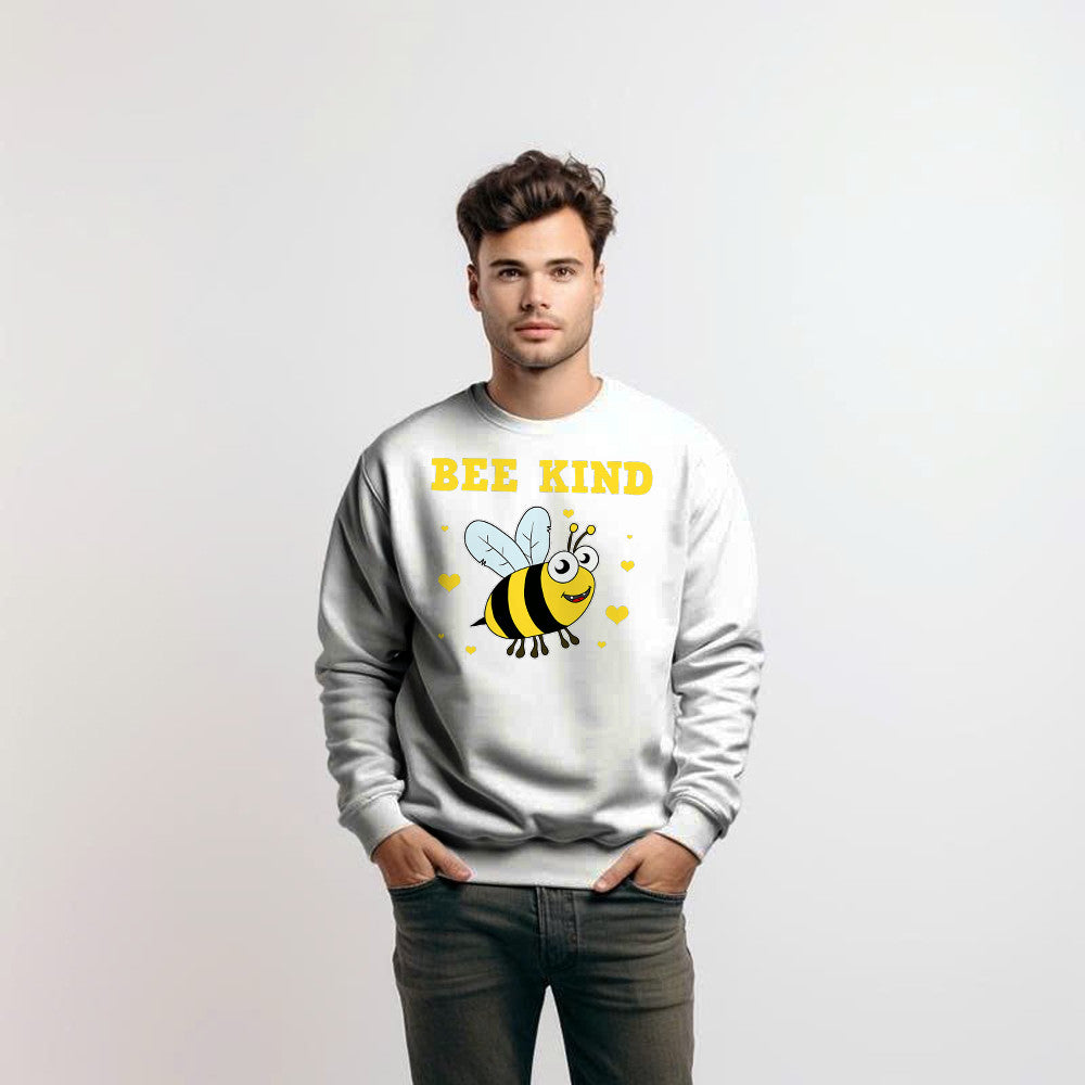 Bee Kind Sweatshirt Cute Bumble Bee Bekind Clothing Birthday Gift For Male Friend
