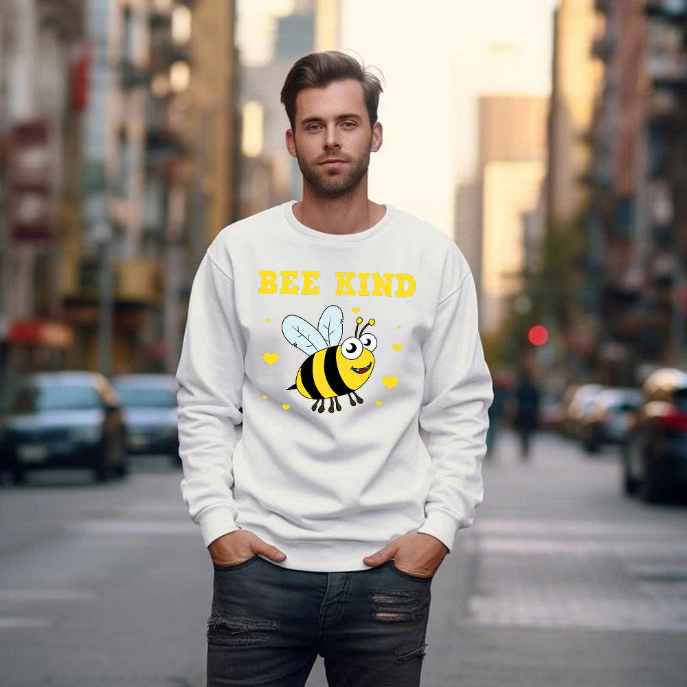 Bee Kind Sweatshirt Cute Bumble Bee Bekind Clothing Birthday Gift For Male Friend