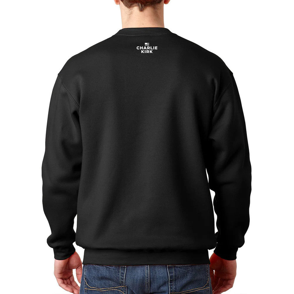 Never Surrender Crewneck Sweatshirt Charlie Kirk Merch Store