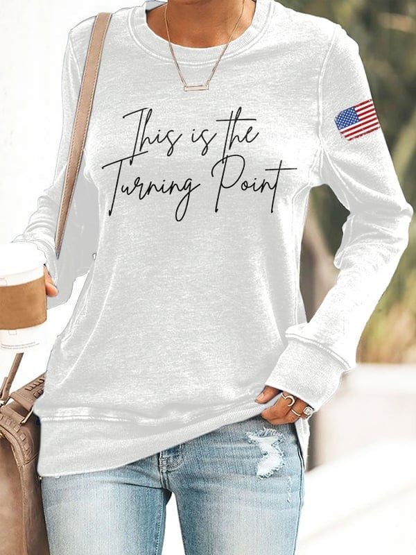 Charlie Kirk This Is The Turning Point USA Women's Sweatshirt TPUSA Clothing Inspired Gifts