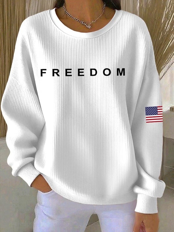 Charlie Kirk Freedom Sweatshirt Tribute To Charlie Kirk Apparel Gift For Trump Supporters