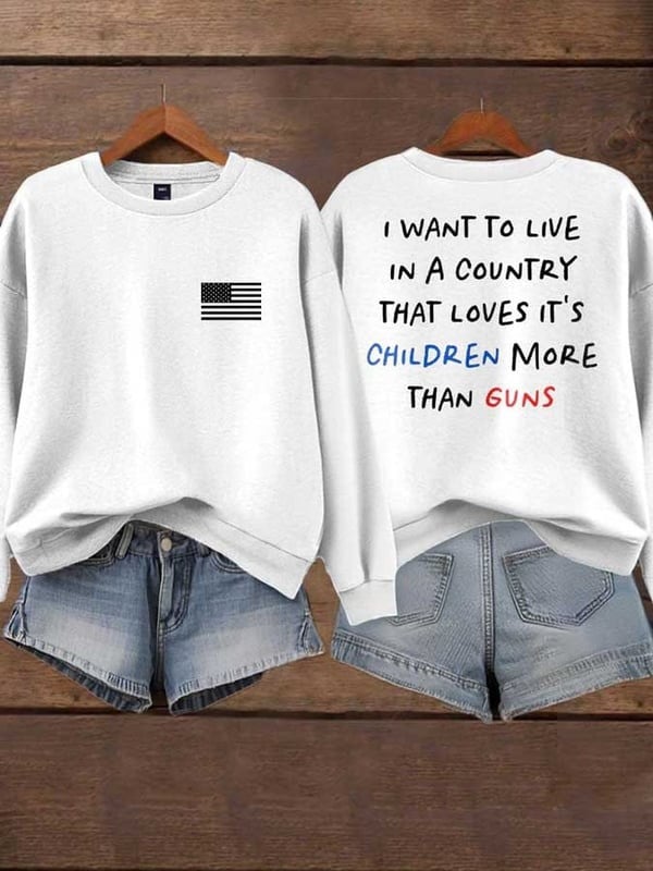 Charlie Kirk Sweatshirt Love Children More Than Gun TPUSA Merch Gift For Patriots