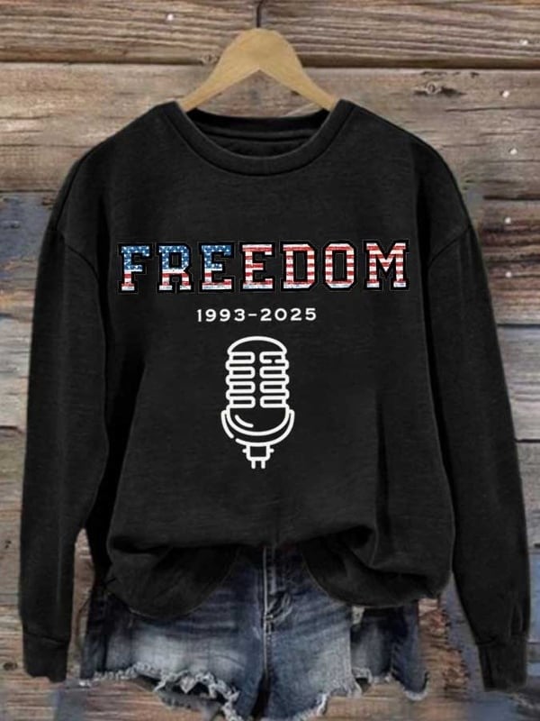 Charlie Kirk Freedom Sweatshirt Rest In Peace Charlie Kirk Apparel Gift For Supporters