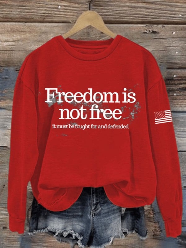 Charlie Kirk Sweatshirt Freedom Is Not Free Tribute To Charlie Kirk Merch Gift For Patriots