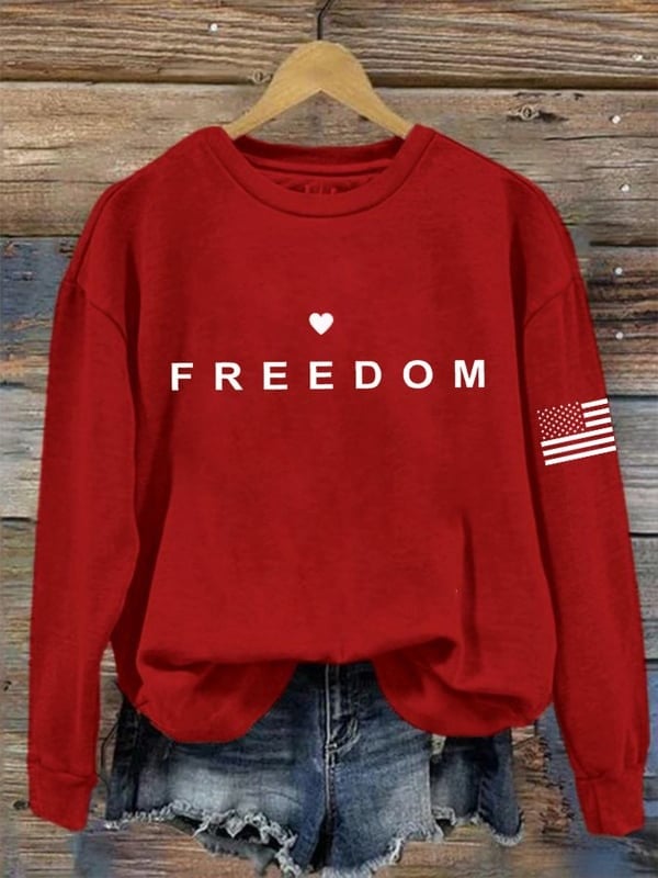 Charlie Kirk Freedom Sweatshirt TPUSA Merch RIP Charlie Kirk Apparel Memorial Gifts