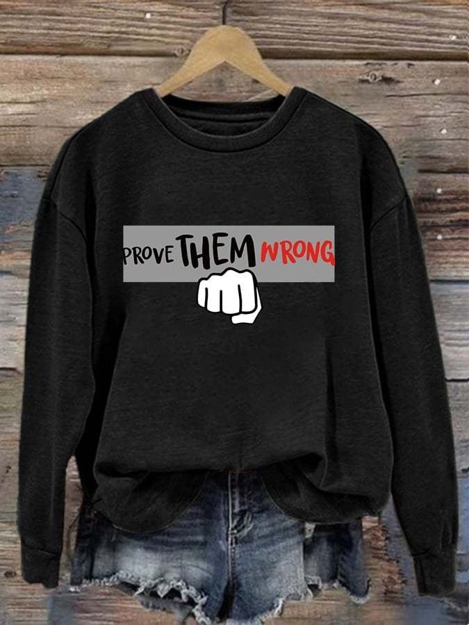 Charlie Kirk Prove Them Wrong Sweatshirt Justice For Charlie Kirk Women's Clothing